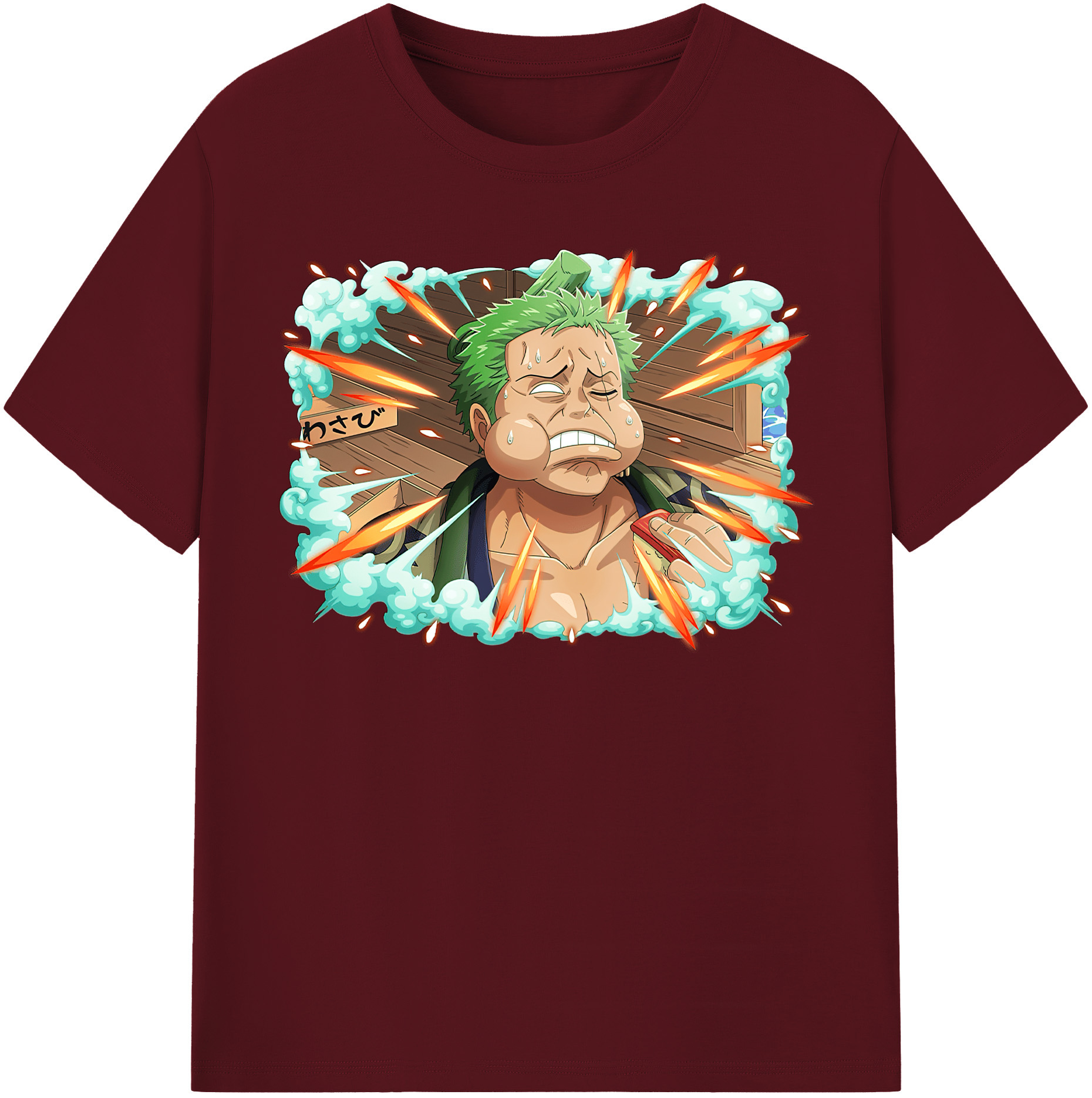 ワンピース ロロノア・ゾロ ONE PIECE Roronoa Zoro 綿100％半袖Tシャツ（フロントプリント）